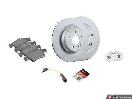 ES#4830287 - 0004212012KT7 - Rear Brake Service Kit - Featuring Zimmerman Rotors, and OE Semi-Metallic Pads! - Zimmermann - Mercedes Benz