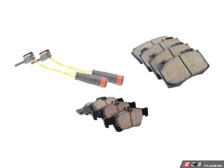 ES#2765542 - 00542095201KT - Front & Rear Brake Pad Kit  - Featuring Akebono-Euro Ceramic Pads - Assembled By ECS - Mercedes Benz