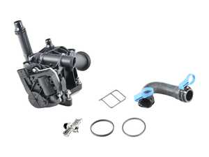ES#4464586 - 11517643067KT - Mechanical Water Pump & Thermostat Kit - Gen1 B58 - Includes the water pump (with support housing), gaskets, hoses, and the thermostat also known as the "heat management module" - Genuine BMW - BMW