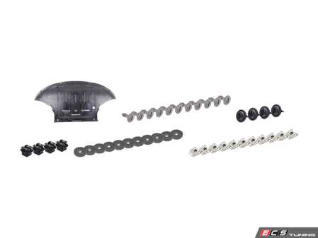 ES#3699156 - 4f0863821kkt1KT - Front Belly Pan & Installation Kit  - Includes a replacement belly pan with all necessary mounting hardware - Assembled By ECS - Audi