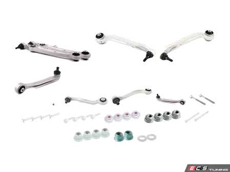 ES#2598824 - 4F0407151KT - Complete Front Control Arm Kit - Includes new control arms with hardware - Lemforder - Audi