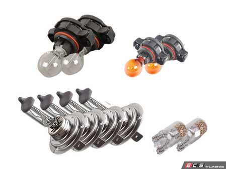 ES#2593131 - N10320102KT5 - Halogen Headlight Bulb Refresh Kit - Includes every bulb for both headlights - Assembled By ECS - Audi