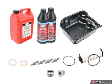 ES#4821103 - 0GC325201KKT2 - Automatic Transmission Service Kit  - Includes filter, gasket, drain plug, fill plug, and fluid - Assembled By ECS - Audi