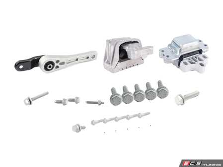 ES#4780773 - 1K0199855BJKT - Ultimate Engine & Transmission Mount Kit - Includes all driveline mounts with all the necessary hardware - Assembled By ECS - Volkswagen
