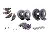 ES#2739140 - 34111160936KT4 - Front & Rear Sport Brake Service Kit - Featuring EBC Sport Brake Rotors and Hawk HPS Pads - Assembled By ECS - BMW