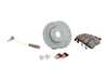 ES#2966781 - 0004213012KT - Front Brake Service Kit - Sport - Featuring Genuine Mercedes-Benz Rotors and Akebono-Euro Ceramic Pads - Assembled By ECS - Mercedes Benz