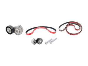 ES#4707958 - 06E903137T3KT - ECS Performance Kevlar Reinforced Accessory/Supercharger Belt Kit W/ Tensioners - Includes the tensioner assembly, ECS performance Kevlar reinforced accessory and supercharger belt, accessory and supercharger tensioners and hardware. - Assembled By ECS - Audi