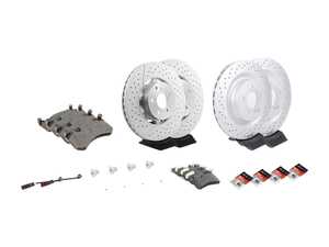 ES#2762431 - 2124210512KT1 - Front & Rear Brake Service Kit - Featuring Genuine Mercedes-Benz Rotors And Pads - Genuine Mercedes Benz - Mercedes Benz