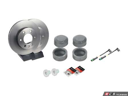 ES#3691357 - 9064210012KT8 - Front Brake Service Kit - Featuring ECS V5 rotors and Brembo Ceramic pads - Assembled By ECS - Mercedes Benz