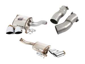 ES#3137119 - 8451073KT - Supersprint Rear Mufflers With Oval Tips - Includes both rear mufflers and connecting pipes - Supersprint - Mercedes Benz