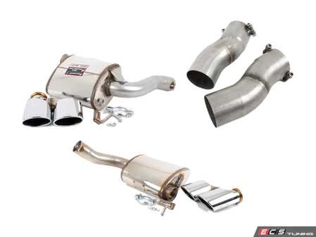 ES#3137119 - 8451073KT - Supersprint Rear Mufflers With Oval Tips - Includes both rear mufflers and connecting pipes - Supersprint - Mercedes Benz