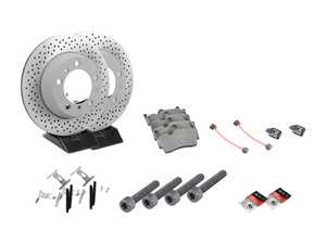 ES#4658240 - 98735240101KT6 - Rear Brake Service Kit - Featuring Genuine Porsche rotors, and Genuine Porsche pads - Genuine Porsche - Porsche