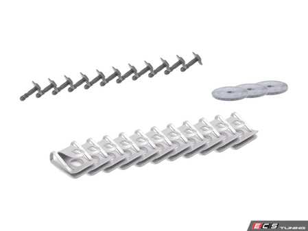 ES#3660586 - wht002227KT1 - Front Belly Pan Installation Kit  - Reduce noise and keep your belly pan protected with this hardware installation kit. - Genuine Volkswagen Audi - Audi