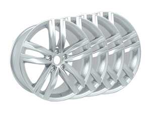 ES#2776781 - 5g0601025gKT - 18" Durban Wheel - Set Of Four - Shiny chrome. 18x7.5 ET51 5x112 - Genuine Volkswagen Audi - Volkswagen