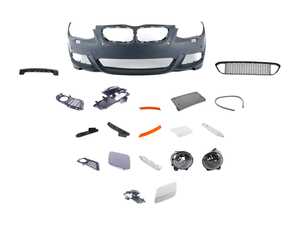 ES#4643536 - 51118035783KT - LCI M-Sport Front Bumper Assembly Retrofit - Complete front bumper assembly, primed and ready for painting - Genuine BMW - BMW