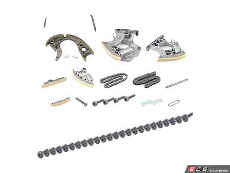 ES#4932013 - 06E109465BXKT - Ultimate Timing Chain Kit - Includes all chains, tensioners, guide rails, seals, and securing hardware. - Assembled By ECS - Audi