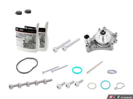 ES#3236160 - 079121014FKT1 - Water Pump Replacement Kit - Includes necessary seals and hardware for replacement of the water pump - Genuine Volkswagen Audi - Volkswagen