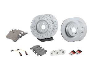 ES#4830283 - 0004212012KT2 - Front & Rear Brake Service Kit - Featuring Zimmerman Rotors, and OE Semi-Metallic Pads! - Zimmermann - Mercedes Benz