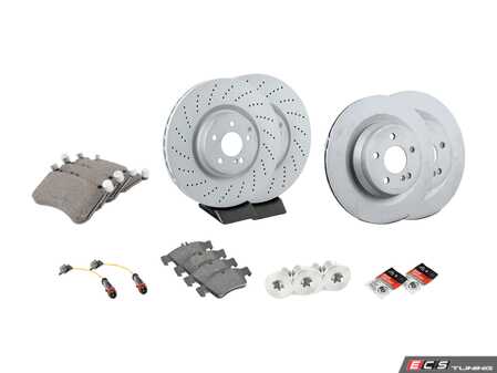 ES#4830283 - 0004212012KT2 - Front & Rear Brake Service Kit - Featuring Zimmerman Rotors, and OE Semi-Metallic Pads! - Zimmermann - Mercedes Benz