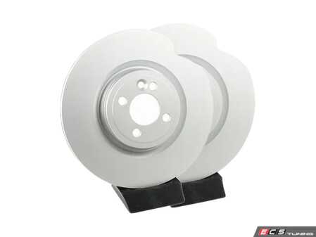 ES#4668614 - 34116858071-P - Front V5 Plain Brake Rotors - JCW GP2 Set (330x25) - Precision manufactured and featuring a GeoSpec corrosion-resistant coating - ECS - MINI