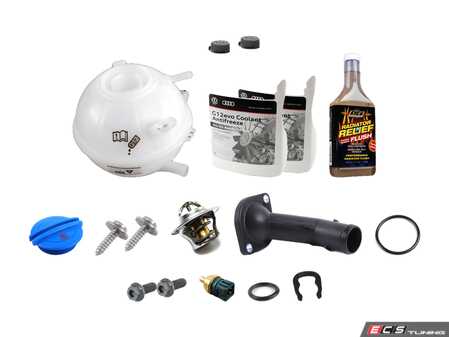 ES#2652249 - 06A121121CKT3 - Cooling System Refresh Kit - Level 2 - Replace your thermostat, temp sensors, and expansion tank after performing a proper coolant system flush! - Genuine Volkswagen Audi - Audi