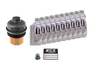 ES#4658304 - 0pb115403ktKT - Genuine Oil Service Kit (0w-40) - Includes Genuine filter and Genuine Mobil 1 A40 Spec Oi - Assembled By ECS - Porsche