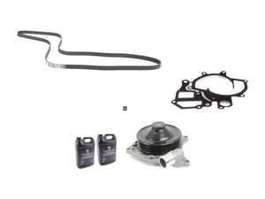 ES#3022463 - 99710601105KT2 - Water Pump & Belt Kit - Includes water pump, gasket, coolant, and a new belt! - Genuine Porsche - Porsche