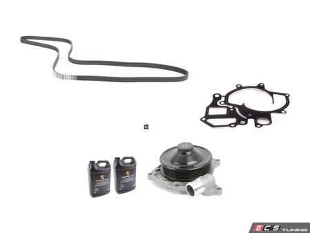 ES#3022463 - 99710601105KT2 - Water Pump & Belt Kit - Includes water pump, gasket, coolant, and a new belt! - Genuine Porsche - Porsche