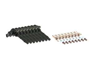 ES#4745286 - 2729060060KT9 - Ignition Service Kit  - Set of eight Bosch plugs and URO ignition coils for Mercedes M273 V8 engines. - Assembled By ECS - Mercedes Benz
