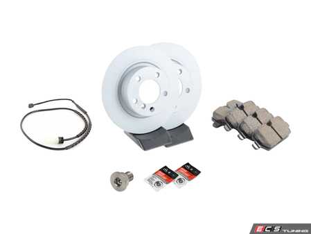 ES#4141721 - 34219811540KT2 - Rear Brake Service Kit - Featuring Zimmerman rotors and Akebono pads - Assembled By ECS - MINI