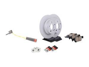 ES#4643467 - 2114230712KT8 - Rear Brake Service Kit - Featuring Zimmerman rotors, and Akebono Euro Ceramic pads - Assembled By ECS - Mercedes Benz