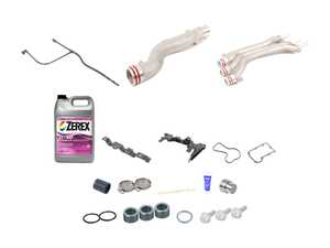 ES#4732997 - 94810605906KT6 - Cayenne S Coolant Pipe Upgrade/Repair Kit - Everything you need to replace cracked or leaking coolant pipes - Assembled By ECS - Porsche