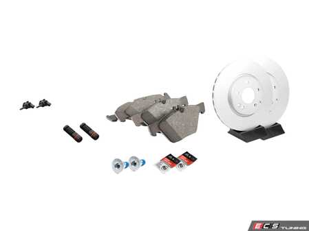 ES#2772066 - 0044200320KT8 - Front Brake Service Kit - Featuring ATE Rotors And ATE Pads - Assembled By ECS - Mercedes Benz