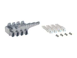 ES#4934735 - 0001502580KT6 - 12-15 C250/SLK250 M271 Ignition Service Kit - Set of 4 spark plugs and ignition coils for Mercedes M271 evo engines - Assembled By ECS - Mercedes Benz