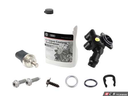 ES#2765514 - 06D121111GKT4 - Cooling System Refresh Kit - Level 1 - Replace your thermostat and temp sensors with one kit! - Genuine Volkswagen Audi - Audi