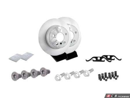 ES#2718453 - 34111157038KT5 - Rear Pad And Rotor Installation Kit - Includes everything to install new rear brakes including guide bolts and bushings - Genuine BMW - BMW