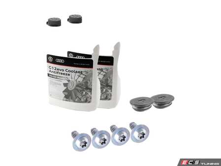 ES#2954026 - n90817003KT - Radiator Installation Kit - lower mounts, bolts, plus a gallon of G13 coolant - Genuine Volkswagen Audi - Volkswagen