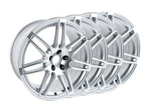 ES#2960345 - 4G0601025BRkt - 19" Double 7-Spoke Wheel Wheels - Set Of Four - 19"x8.5" ET45 5x112 Silver - Genuine Volkswagen Audi - Audi