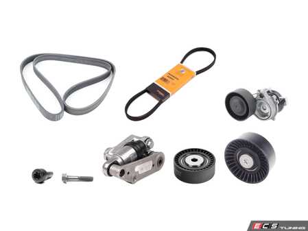 ES#3651370 - 1128783879712KT - Accessory Belt Kit Service Kit - Utilizes high quality aftermarket components - Assembled By ECS - BMW