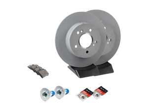 ES#2770992 - 0044209120KT4 - Rear Brake Service Kit  - Featuring Genuine Mercedes-Benz Rotors And Pads - Genuine Mercedes Benz - Mercedes Benz
