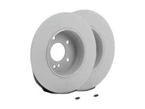 ES#2771985 - 210423051264KT - Rear Brake Rotors - Pair - Solid Rotors - Genuine Mercedes Benz - Mercedes Benz