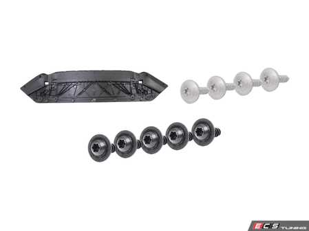 ES#4766091 - 8W0807611A2KT - Front Belly Pan/Skid Plate  & Installation Kit  - Includes a replacement belly pan with all necessary mounting hardware - Assembled By ECS - Audi