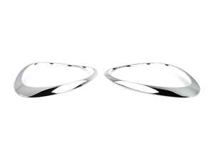 ES#3553232 - 51139813823KT - Headlight Trim Ring Chrome - Set - Replace your stone chipped chrome on your MINI - Genuine MINI - MINI