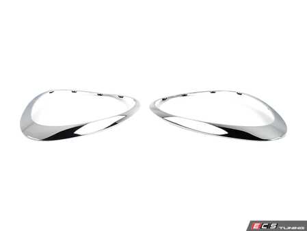 ES#3553232 - 51139813823KT - Headlight Trim Ring Chrome - Set - Replace your stone chipped chrome on your MINI - Genuine MINI - MINI