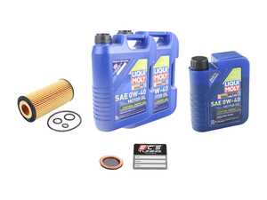 ES#4766262 - 2751800009KT15 - M277 V12 Liqui Moly Synthoil Energy Oil Service Kit (0w-40) - Includes MANN filter and Liqui Moly Synthoil Energy A40 MB 229.5 Spec oil - Assembled By ECS - Mercedes Benz