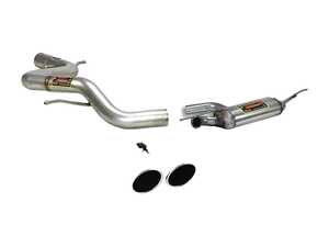 ES#3131402 - 765203KT - 2.75" Cat-back System - Non-Resonated - Featuring stainless steel construction and dual, 80mm polished tips - Supersprint - Volkswagen