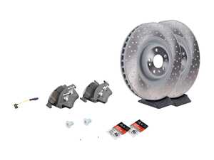 ES#4643656 - 1644210712KT4 - Front Brake Service Kit - Featuring Genuine Mercedes-Benz rotors, and Genuine Mercedes-Benz pads - Genuine Mercedes Benz - Mercedes Benz