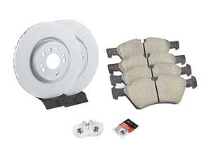ES#4643492 - 1644211312KT12 - Front Brake Service Kit - Featuring Zimmerman rotors, and Akebono Euro Ceramic pads - Assembled By ECS - Mercedes Benz