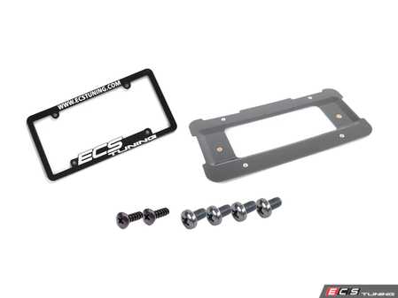 ES#4352297 - 51187160607YKT - Rear License Plate Holder Kit - Assembled By ECS - BMW MINI