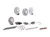 ES#2598613 - 99635140904OEKT1 - Front & Rear Brake Service Kit - Featuring Sebro rotors and Textar brake pads - Assembled By ECS - Porsche